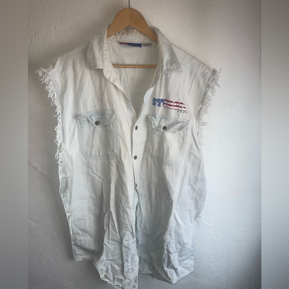 Vintage Sturgis rally cutoff shirt